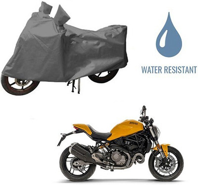 DeepShakshi AUTOMOTIVE Waterproof Two Wheeler Cover for Ducati(Monster 821, Grey)