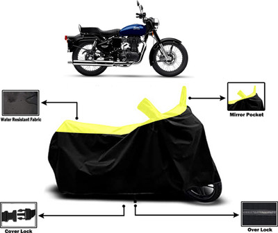 Amexride Two Wheeler Cover for Royal Enfield(Bullet 350 New BS6, Yellow)