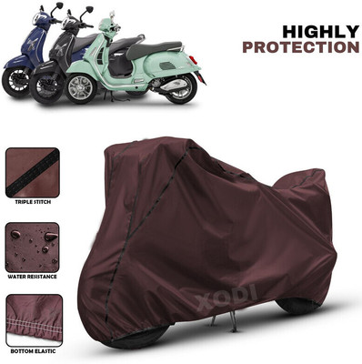 xodi Waterproof Two Wheeler Cover for Bajaj(Chetak, Maroon, Black)