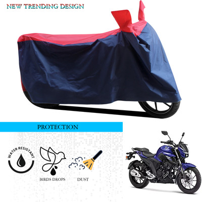 ANTHUB Waterproof Two Wheeler Cover for Yamaha(FZ 25, Black, Red)