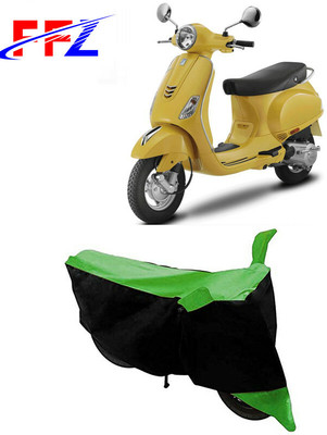 FFZ Two Wheeler Cover for Vespa(Vespa LX, Black, Green)