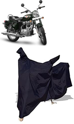 Amexride Two Wheeler Cover for Royal Enfield(Standardv BS6, Black)