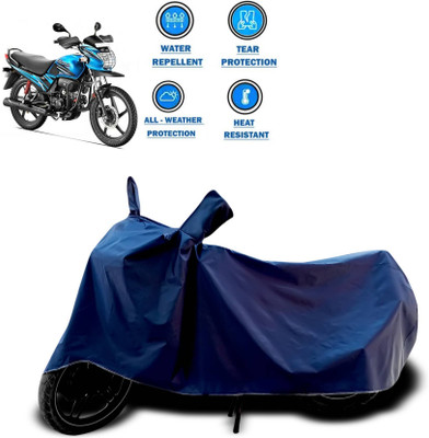 KEDIT Two Wheeler Cover for Hero(Passion Pro TR, Blue)