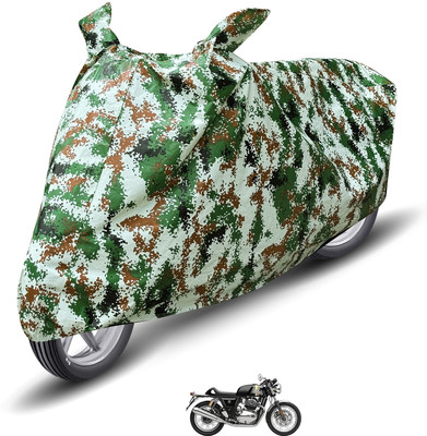 MOCKHE Waterproof Two Wheeler Cover for Royal Enfield(Continental GT 650, Green)