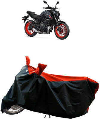 KEDIT Two Wheeler Cover for Yamaha(MT 07, Red, Black)