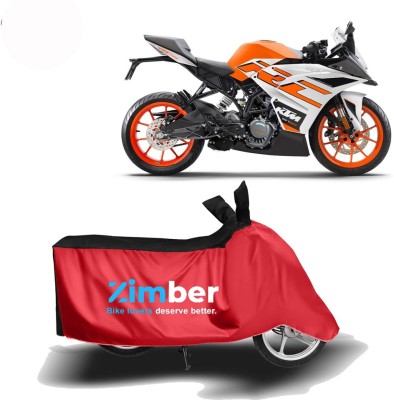 AutoRash Two Wheeler Cover for KTM(RC 125, Red, Black)