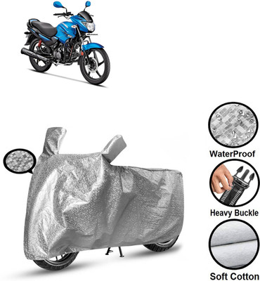 PAGORA Waterproof Two Wheeler Cover for Hero(Glamour Programmed FI BS6, Silver)