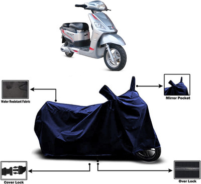 Amexride Two Wheeler Cover for Hero Electric(Electric NYX e5, Blue)