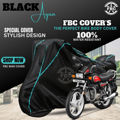 OliverX Waterproof Two Wheeler Cover for Hero(Splendor, Black)