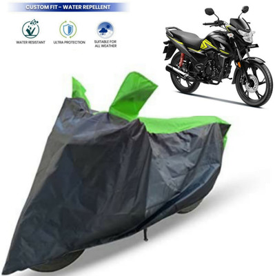 ma collections Waterproof Two Wheeler Cover for Honda(SP 125, Green, Black)