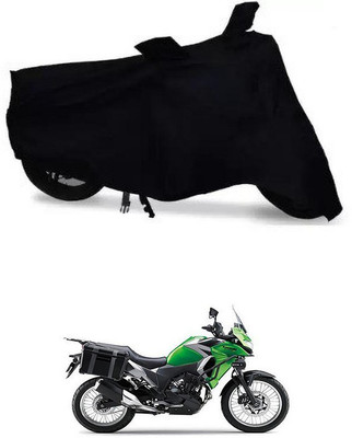 THE REAL ARV Waterproof Two Wheeler Cover for Kawasaki(Versys X 300 BS6, Black)