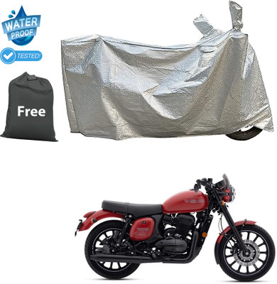 CODOKI Waterproof Two Wheeler Cover for JAWA(42 BS6, Silver)