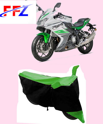 FFZ Two Wheeler Cover for Benelli(302R, Black, Green)