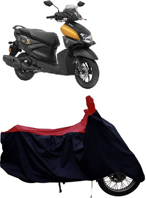 KEDIT Two Wheeler Cover for Yamaha(Ray-ZR 125FI BS6, Red, Black)