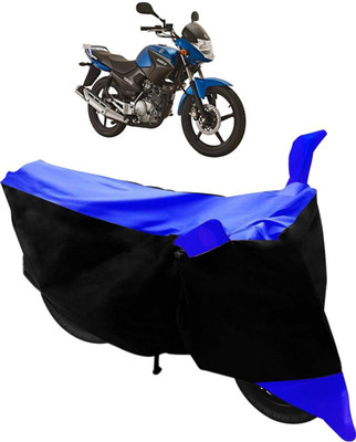 Mdstar Waterproof Two Wheeler Cover for Yamaha(YBR 125, Black, Blue)