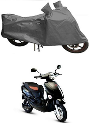Mdstar Waterproof Two Wheeler Cover for Hero(Electric Photon, Grey)