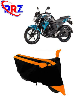 RRZ Waterproof Two Wheeler Cover for Yamaha(FZ-S, Black, Orange)