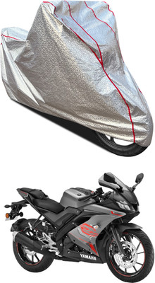 PAGORA Waterproof Two Wheeler Cover for Yamaha(YZF-R15 V3 BS6, Silver)