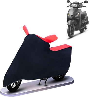 KEDIT Two Wheeler Cover for TVS(Jupiter, Red, Black)