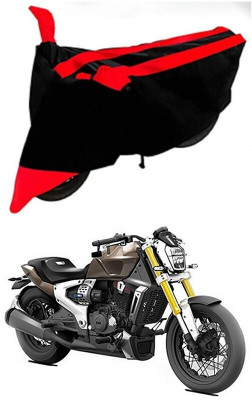 DeepShakshi AUTOMOTIVE Waterproof Two Wheeler Cover for TVS(Zeppelin, Red, Black)