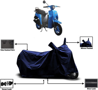 Amexride Two Wheeler Cover for Bajaj(Sunny, Blue)