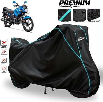 xodi Waterproof Two Wheeler Cover for Hero(Glamour i3s BS6, Black, Blue, Multicolor)