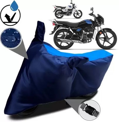 RONISH Waterproof Two Wheeler Cover for Hero(Splendor Plus, Blue)