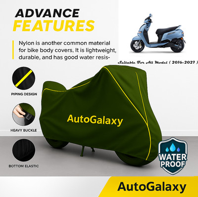 AutoGalaxy Waterproof Two Wheeler Cover for TVS(iQube, Green)