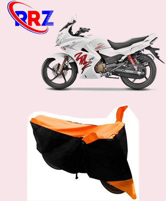 RRZ Waterproof Two Wheeler Cover for Hero(Karizma ZMR, Black, Orange)