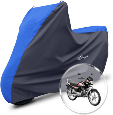 Neodrift Two Wheeler Cover for Hero(HF Deluxe i3s, Blue, Black)
