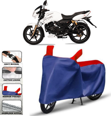 HWSXQAE Waterproof Two Wheeler Cover for TVS(Apache 150, Red)