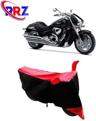 RRZ Waterproof Two Wheeler Cover for Suzuki(Intruder M1800R, Black, Red)