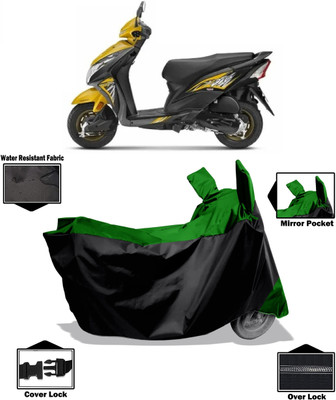 Amexride Two Wheeler Cover for Honda(Dio, Green)