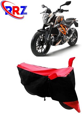 RRZ Waterproof Two Wheeler Cover for KTM(Duke 390 ABS, Black, Red)