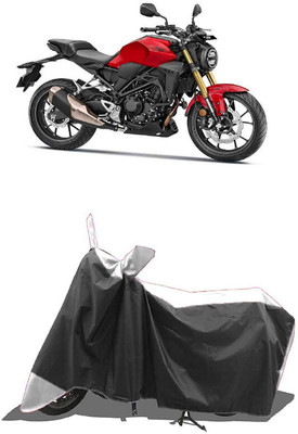 SUGASHRI Waterproof Two Wheeler Cover for Honda(CBR300R BS6, White, Black)