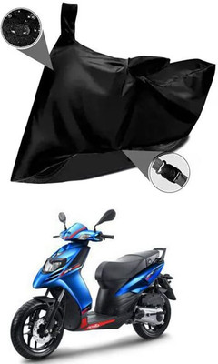 AASHTIK MART Two Wheeler Cover for Aprilia(SR 125, Black)