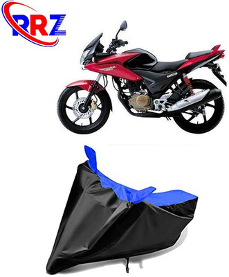 RRZ Waterproof Two Wheeler Cover for Honda(Stunner CBF, Black, Blue)