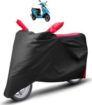 Caronix Two Wheeler Cover for TVS(Zest, Red)