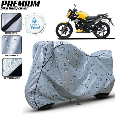 kerwa Waterproof Two Wheeler Cover for TVS(Raider, Silver, Black)