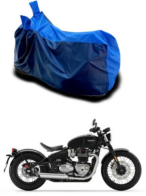 Mdstar Waterproof Two Wheeler Cover for Triumph(Bonneville Bobber, Blue)