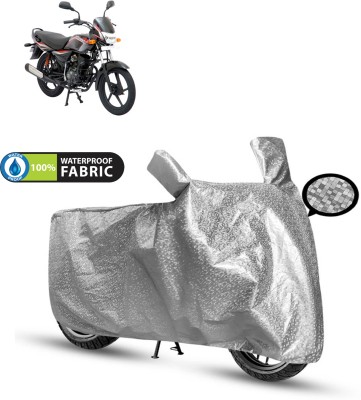 PAGORA Waterproof Two Wheeler Cover for Bajaj(Platina 125, Silver)