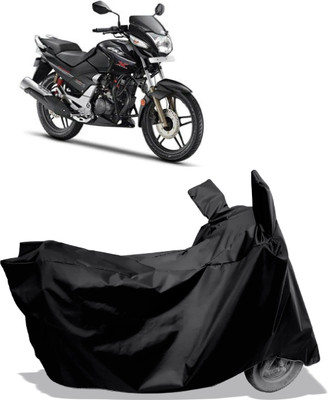 Amexride Two Wheeler Cover for Hero(CBZ TYPE 1, Black)