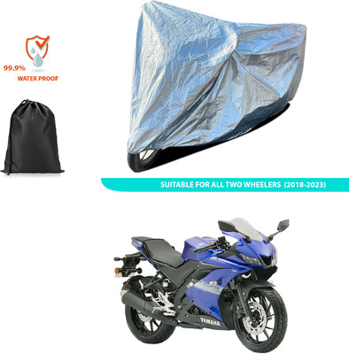 CODOKI Waterproof Two Wheeler Cover for Yamaha(R15S, Silver)