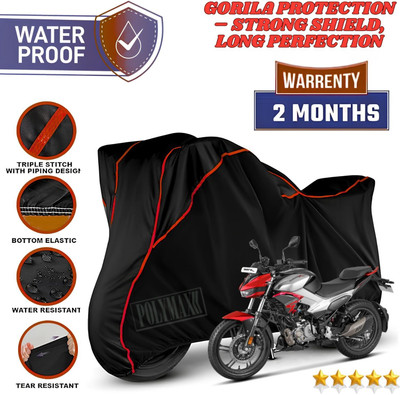 POLYMAXX Waterproof Two Wheeler Cover for Hero(Xtreme, Black, Red)