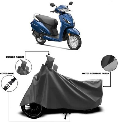 Tritika Waterproof Two Wheeler Cover for Honda(Activa 6G, Grey)