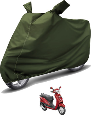 Auto Hub Waterproof Two Wheeler Cover for Hero(Duet, Green)