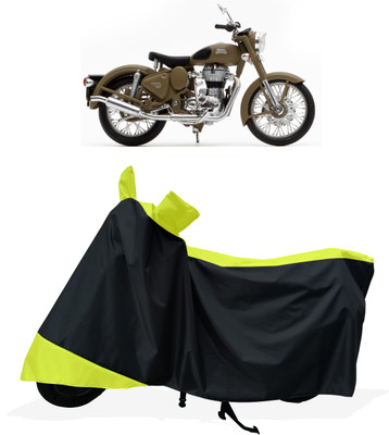 Tricway Two Wheeler Cover for Royal Enfield(Classic Desert Storm, Yellow)