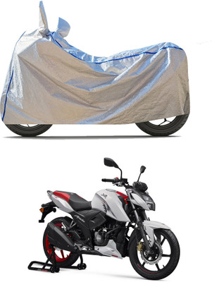 PAGORA Waterproof Two Wheeler Cover for TVS(Apache RTR 160, Silver)