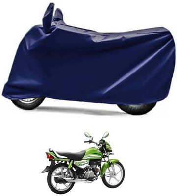 RAAMKM Two Wheeler Cover for Hero(HF Deluxe Eco, Blue)