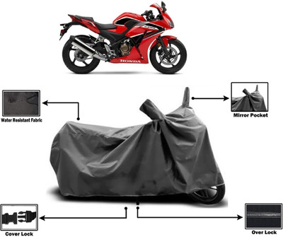 Amexride Two Wheeler Cover for Honda(CBR300R BS6, Grey)